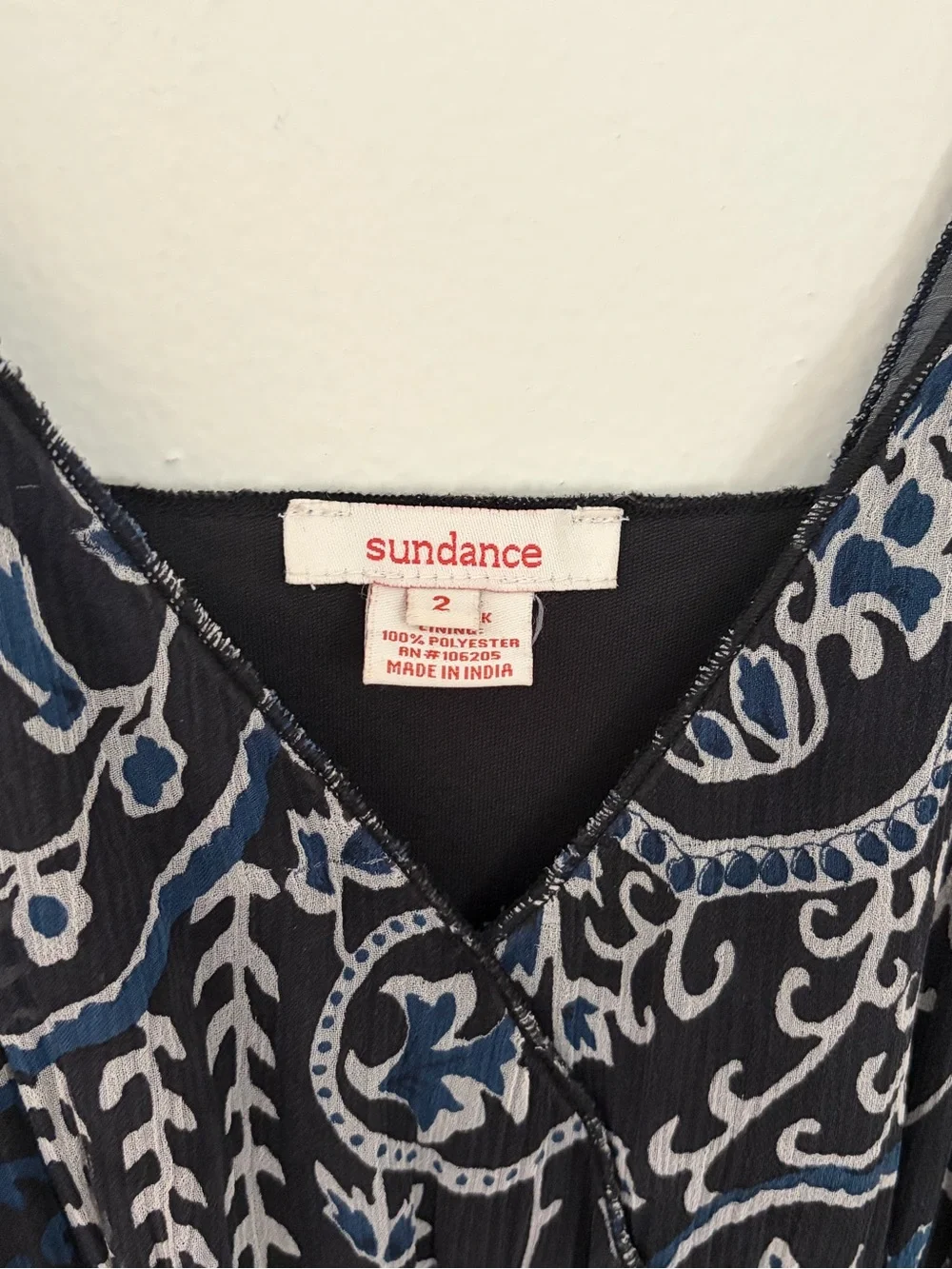 Sundance Women's Navy Paisley Maxi Dress